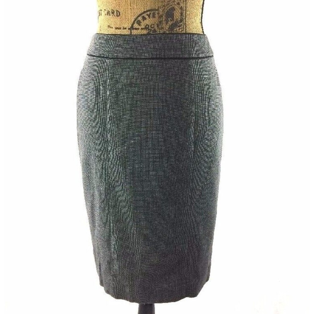 White House Black Market Skirt Size 2‎ Pencil Straight Dot Tweed Lined